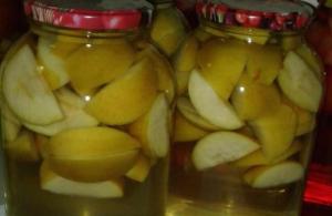 How to cook apple compote for the winter