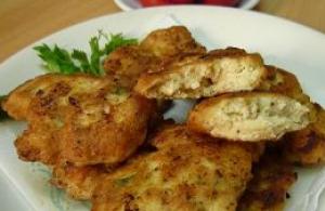 Kuku cutlets na wanga: viungo na mapishi na picha Jinsi ya kupika cutlets kuku na wanga