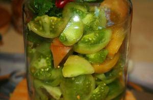Recepti za konzerviranje zelenih rajčica za zimu